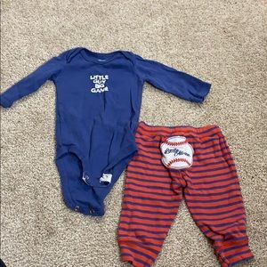 3 mos baseball outfit